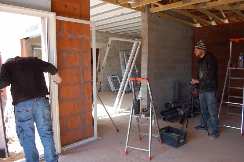 Contrôle de la hauteur de pose avec un laser
